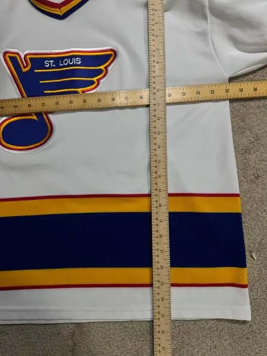 Vintage 90s St. Louis Blues CCM NHL Hockey Jersey Made in Canada Size XL - Picture 6 of 6